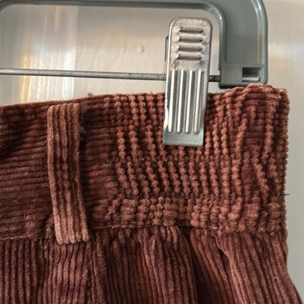 Vintage 🥳HP🥳WoMen's Fundamental Things Petites Brown Corduroy Pants - Picture 7 of 9